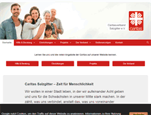 Tablet Screenshot of caritas-sz.de